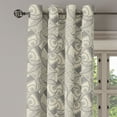 thumbnail image 3 of Ambesonne Grommet Curtain, , 50"x72", Eggshell Dimgray, 3 of 5