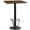 Walnut, variant on Flash Furniture 24'' Square Mahogany Laminate Table Top with 18'' Round Bar Height Table Base and Foot Ring