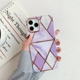 thumbnail image 1 of Case for iPhone , Slim Full Body Stylish Protective Case Marble Phone Case Thickened Anti Drop，Purple Rhombus Iphone 11 Pro Max, 1 of 8