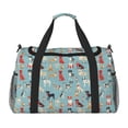 thumbnail image 1 of Disketp Animal Dog Bolsa de Viaje Tipo Duffle, Bolso de Mano para Fin de Semana para Mujer, Bolsa de Gimnasio Ligera para Hombre, Esencial para Viajes, 1 of 7