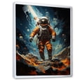 thumbnail image 2 of Designart "Astronaut s Resilience in Space" Portrait Floater Framed Wall Art Print, 2 of 7