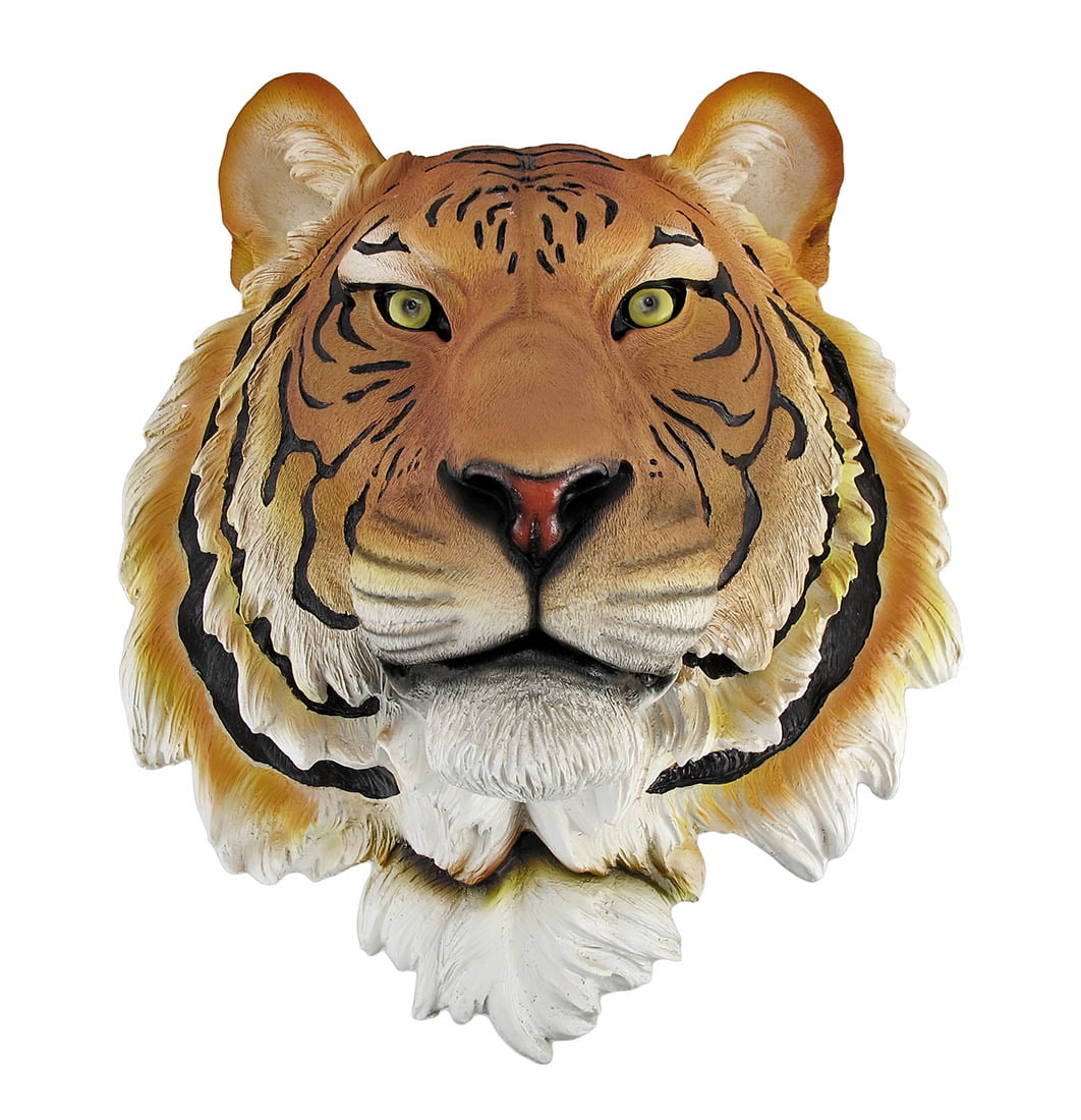 Bengal Tiger Head Mount Wall Statue Bust