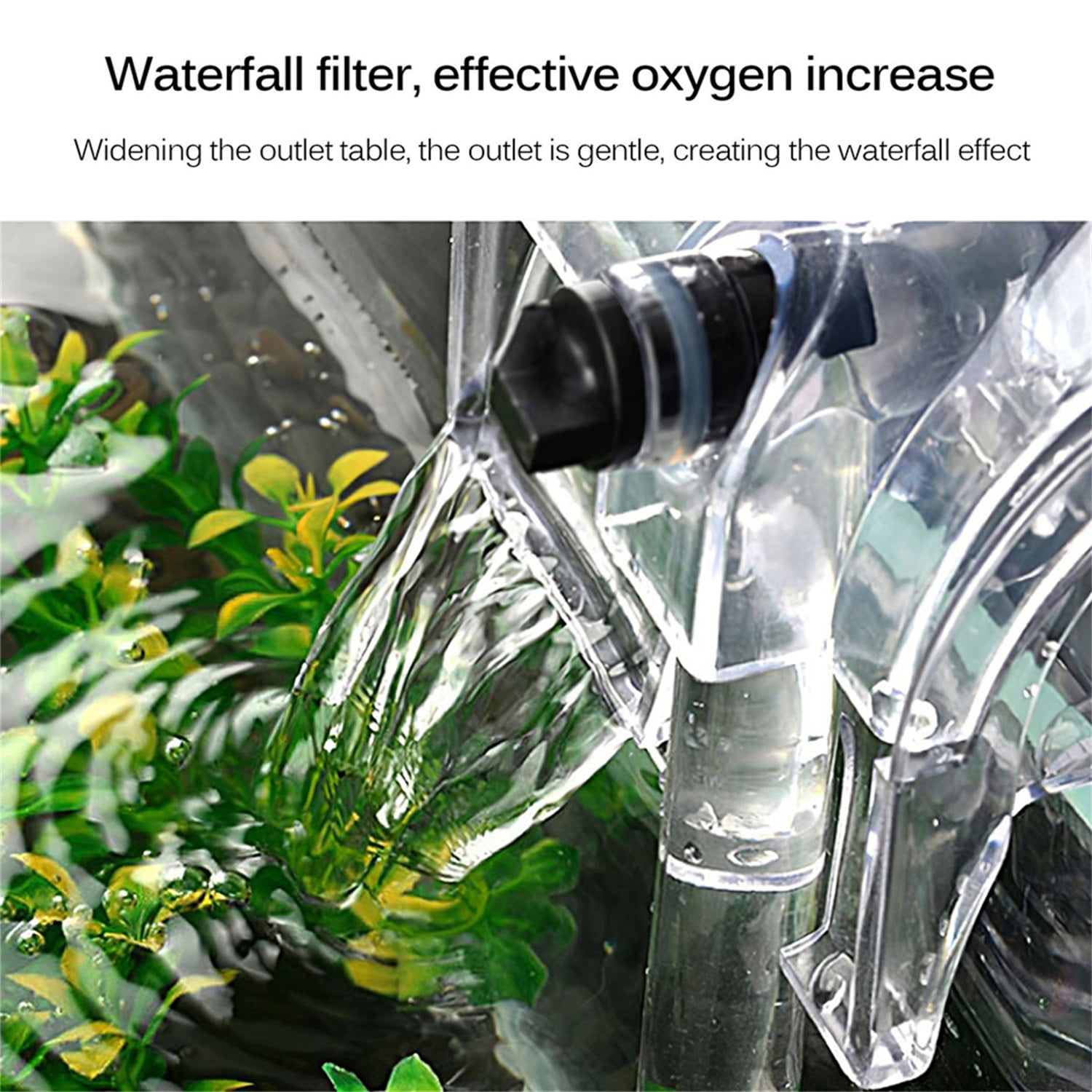Pefilos 5-10 Gal Aquarium Hang On Filter, Power Waterfall Suspension Oxygen Pump - Submersible Hanging Activated Carbon Biochemical Wall Mounted Fish Tank Filtration Water, Black Pefilos 5-10 Gal Aquarium Hang On Filter, Power Waterfall Suspension Oxygen Pump - Submersible Hanging Activated Carbon Biochemical Wall Mounted Fish Tank Filtration Water, Black