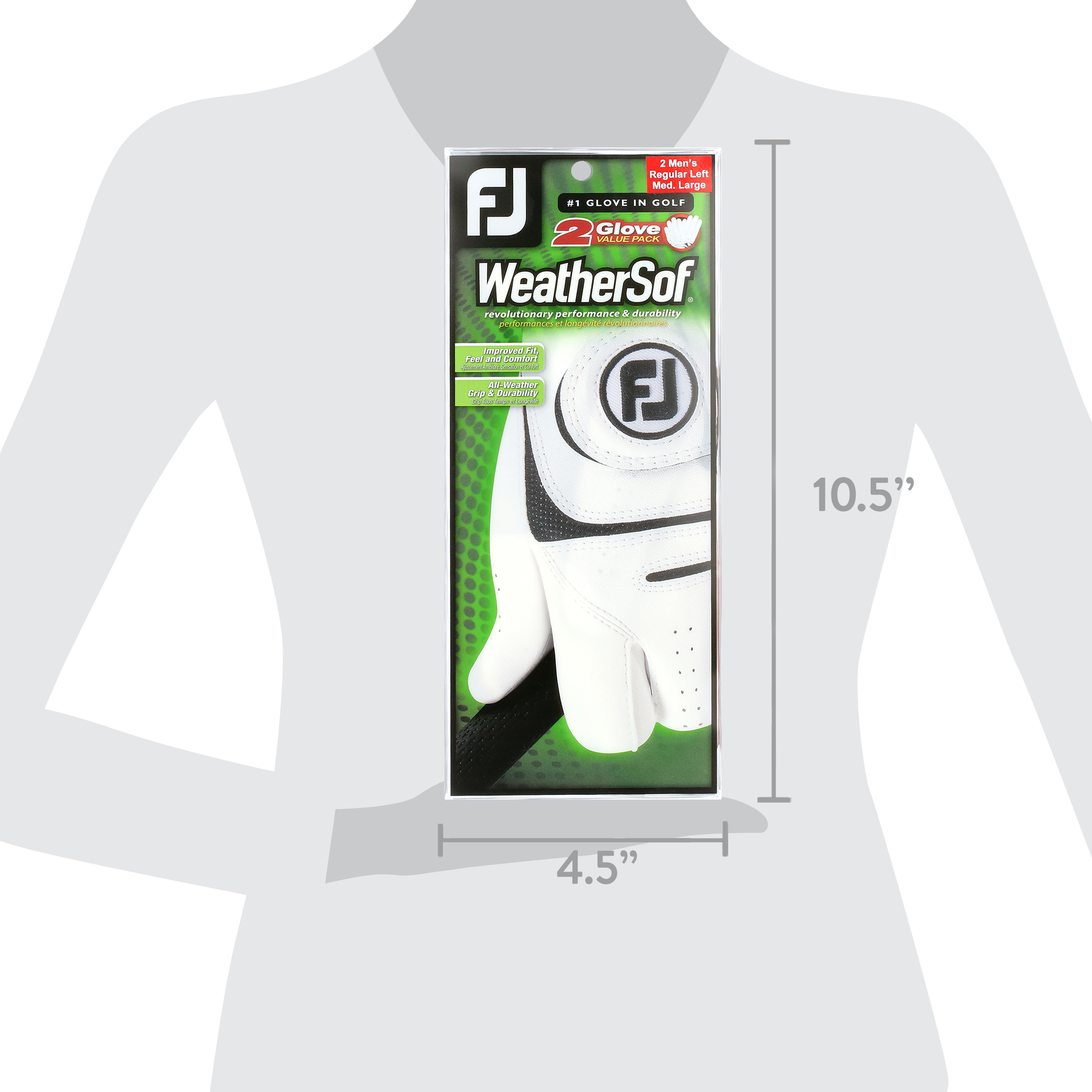 FootJoy Men's WeatherSof Golf Glove 2-Pack Left-Hand photo 8