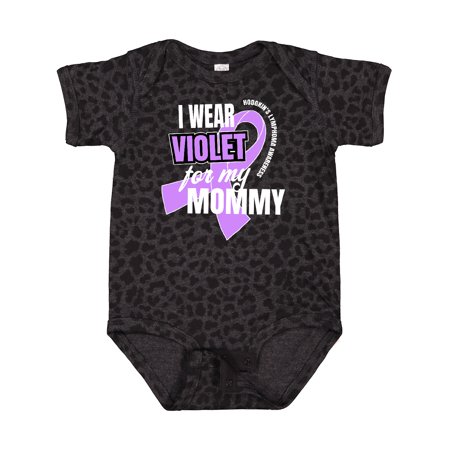 

Inktastic I Wear Violet for My Mommy Hodgkins Lymphoma Awareness Gift Baby Boy or Baby Girl Bodysuit