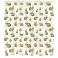 thumbnail image 3 of Ambesonne Watercolor Shower Curtain, Furry Rabbits, 69"Wx84"L, Pale Brown Pale Yellow, 3 of 3
