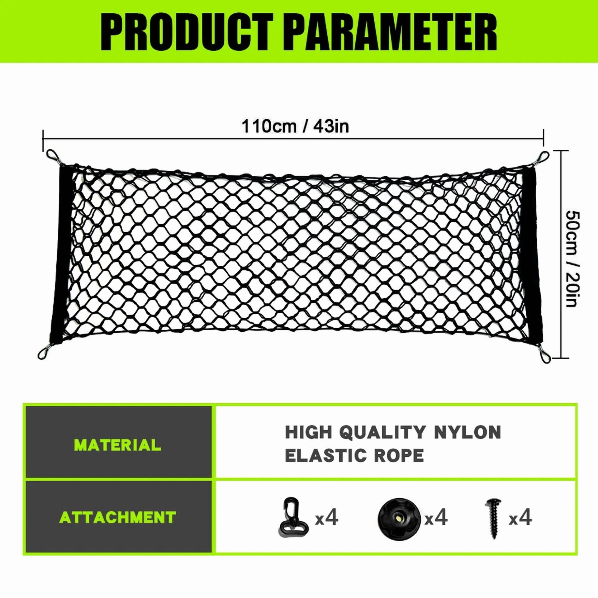 CRESTIN- Car Accessories Trunk Cargo Nets Storage Organizer Storage Mesh