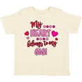 thumbnail image 3 of Inktastic My Heart Belongs to My Gigi Boys or Girls Toddler T-Shirt, 3 of 5