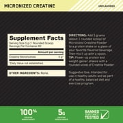Optimum Nutrition, Micronized Creatine Powder, Unflavored, 60 Servings