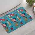 thumbnail image 2 of Dogs with Pioneer Flower Bathroom Rugs Mat,Non Slip Microfiber Bathroom Rug,Rubber Backing,Soft Bathroom Mats for Bathroom Floor,Tub and Shower,17x27in(43x68cm), 2 of 5