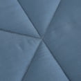 thumbnail image 4 of 9 Piece Comforter Set with Sheets Queen - Slate Blue & Grey Geometric Stitching Bedding, 4 of 4