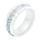 thumbnail image 2 of Jumpingount Anillo De Cerámica De Lujo Para Boda Y Compromiso Joyería De Mujer De Moda Anillos Para Boda Anillos De Mujer Ropa, zapatos y accesorios Miscelánea AB blanco Talla 6, 2 of 6