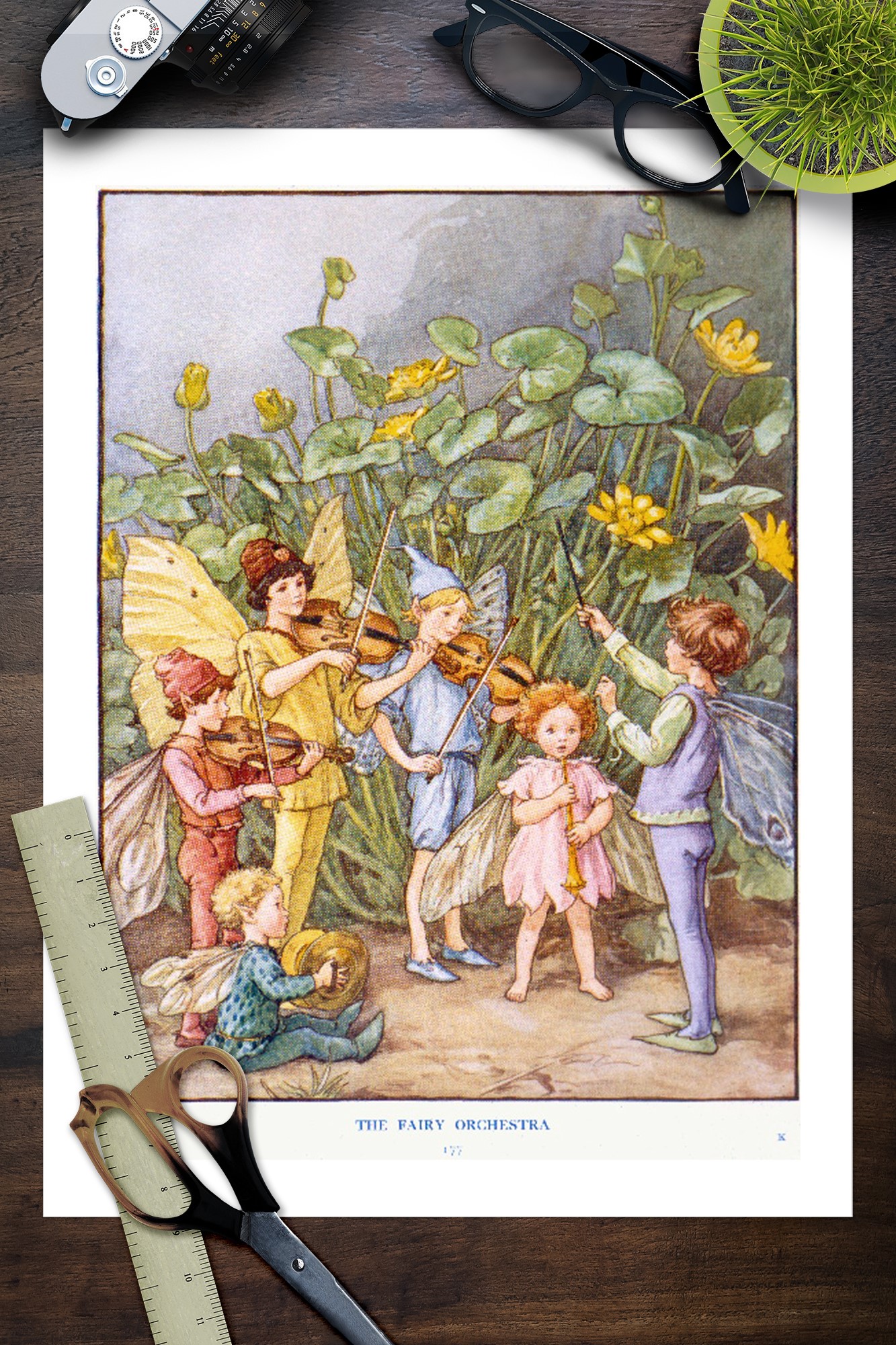 The Fairy Orchestra (artist: Vintage Advertisement (9x12 Art  Print, Wall Decor Travel Poster)
