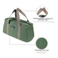 thumbnail image 2 of PENGGONG Large Thickened Wear-resistant Maintenance Tool Storage Bag Multifunctional Portable Tool Bag Large Capacity Canvas Bag 12-inch Army Green 168, 2 of 7