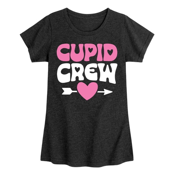 Instant Message - Valentine's Day Cupid Crew - Toddler & Youth Girls Short Sleeve Graphic T-Shirt