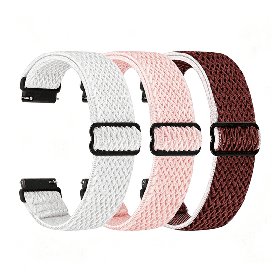 BPPEG Quick Release Watch Band - Choice of Width -18mm 19mm 20mm 22mm 24mm Watch Bands, Solo Loop Adjustable Elastic Nylon Watch Straps Replacement Wristband for Men Women