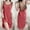 Red, variant on ZJXFGS Womens Night Shirts for Sleeping, Cotton House Dress, Womens Cotton Sleeveless Nightgown Spaghetti Strap V Neck Full Slip Sleep Dress, Cotton Nightgowns for Women Black L