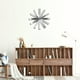thumbnail image 4 of Reloj de pared de cuarzo silencioso, funciona con pilas, con cinta moderna de acero inoxidable y campana colgante para interiores. Plata, 4 of 8