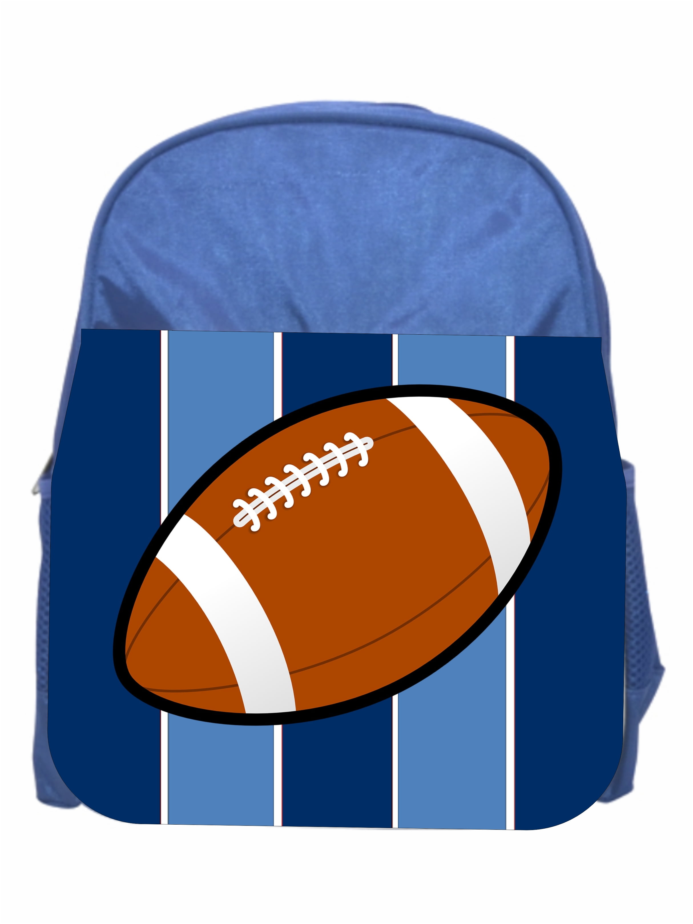 Football Boys Blue Preschool Toddler Childrens Backpack & Lunchbox 