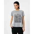 thumbnail image 3 of Slogan Printed Crew Neck T-Shirt, 3 of 6
