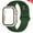 clover, variant on ALMNVO Sport Silicone Band Glass Hard Case Cover Compatible with Apple Watch Bands and Case 45mm 44mm 41mm 40mm Women Men, Sport Strap and Tempered Glass Bumper for iWatch Series 9 8 7 SE 6 5 4