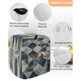 thumbnail image 3 of Navy Blue Geometric Stand Mixer Dust Cover with Storage Pocket & Handles, Abstract Modern Green Artwork Fits All Tilt Head & Bowl Lift Kitchen Appliance Cover Organizer Bag Accessories, 4.5-5 Quart, 3 of 6