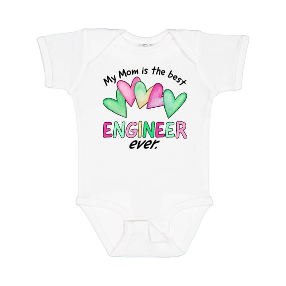 Inktastic My Mom is the Best Engineer Ever Boys or Girls Baby Bodysuit