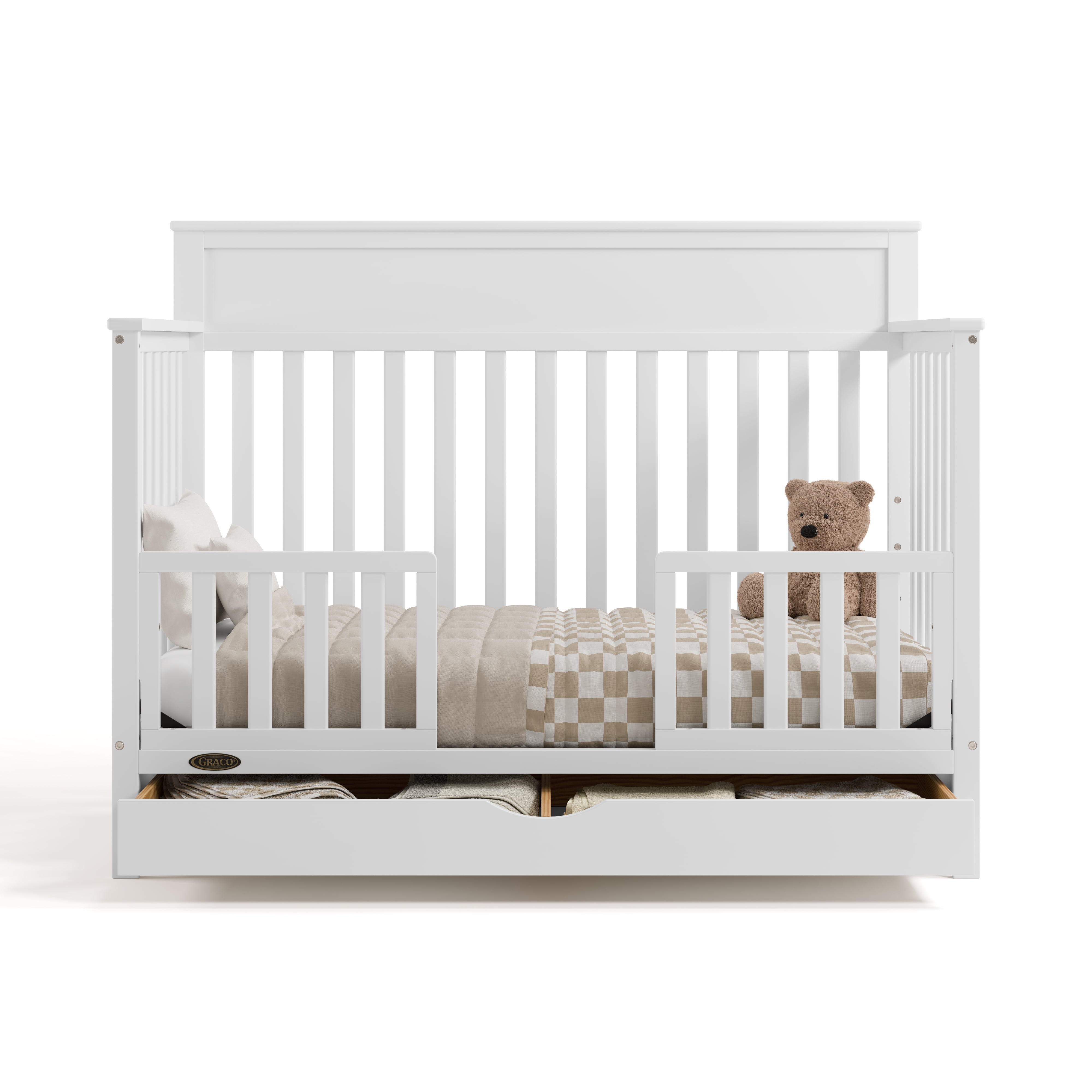 Graco Shiloh Convertible Baby Crib with Drawer, White