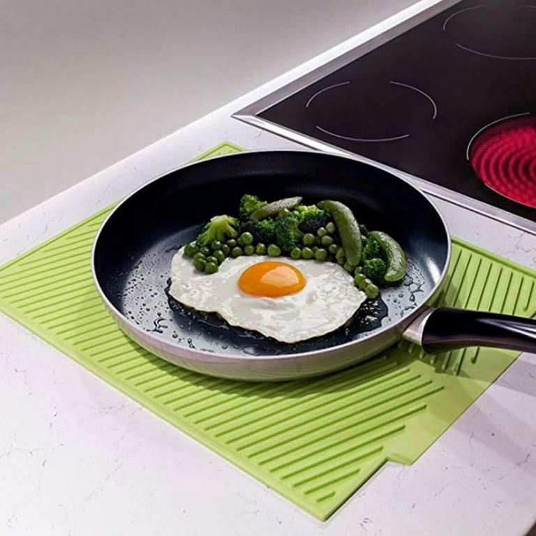 Extra Large 30 x 24 Inch Silicone Dish Drying Mat for Dish Drying Rack ,  Easy Clean Silicone Drying Mat for Kitchen Counter , Non-Slip Dish Drain  Mat