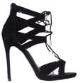 thumbnail image 3 of Womens Steve Madden Maiden Lace-Up Dress Sandals - Black, 3 of 6