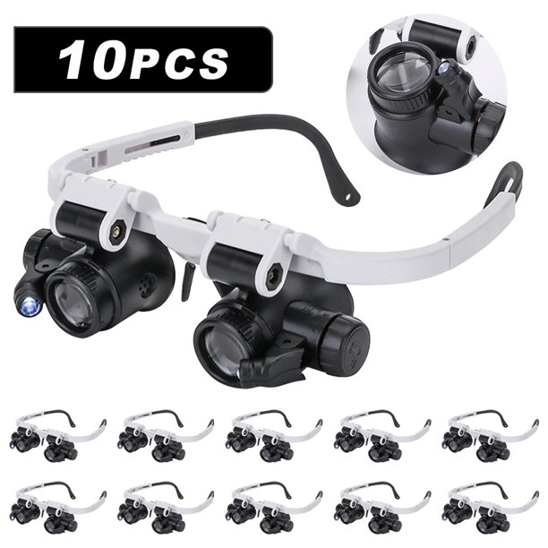 Lupa Telescópica Gafas Lupas LED 8X / 15X / 23X Gafas Aumento