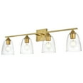 thumbnail image 2 of Living District Harris 4 Light Brass And Clear Bath Sconce, 2 of 6