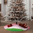 thumbnail image 5 of Kdxio Watermelon Print Christmas Tree Skirt Christmas Xmas Tree Skirts Mat for New Year Holiday Christmas Party Decorations-48", 5 of 7