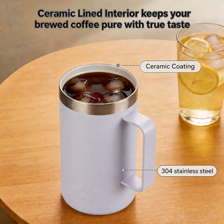 Ozark Trail 22oz Ceramic Lined Stainless Steel Insulated Coffee