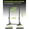 thumbnail image 2 of HANDBODE Power Cage with Pull Up Bar, Multi-Functional Squat Rack for Home Gym, Heavy Capacity Adjustable Power Rack Fit 6 FT, 7 FT Barbell, Weightlifting, Strength Training, Bench Press, Fitness, 2 of 7