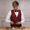 thumbnail image 4 of MesaSe Noeud Papillon Réglable Pré-Noué Formel Noir pour Casino et Poker, 4 of 6