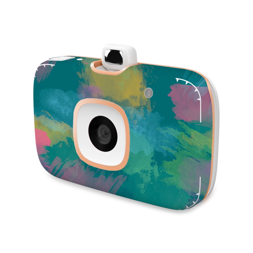 Skin Decal Wrap Compatible With HP Sprocket 2-in-1 Photo Printer Sticker Design Watercolor Blue