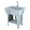Grey, variant on Wliqien Plastic Laundry Sink, Utility Sink Laundry Tub, Portable Hand Wash Station, Outdoor Sink with Hose Hook Up, Freestanding Laundry Sink with Removable Washboard, for Washing Room, Backyard