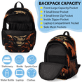 thumbnail image 5 of Herdesigns Halloween Backpack with Lunch Box Skull Lightweight Large Travel Work Laptop Backpacks Set Casual Daypacks, 5 of 8