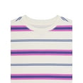 thumbnail image 2 of Weekend Academy Girls Stripe Boxy Tee, Sizes 4-18, 2 of 4