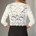 thumbnail image 4 of Women's Coats Lightweight Short Vest Cardigan Lace Fashion Tops, 4 of 5