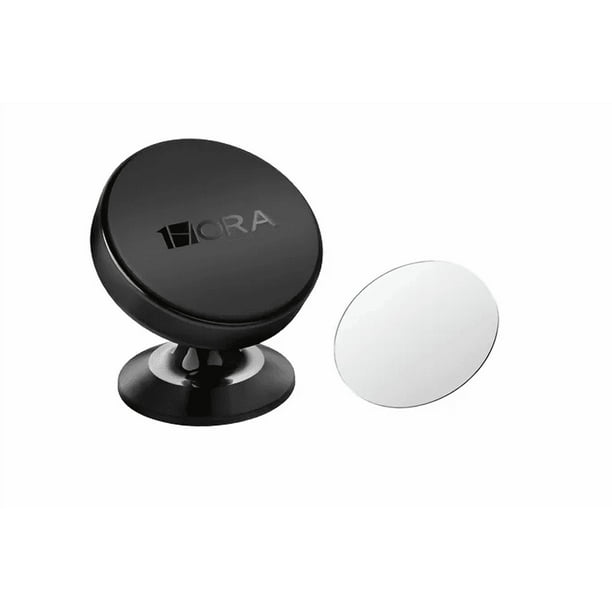 Soporte Magnético De Aluminio Para Celular 1Hora Soporte Celular Automóvil 2 En 1 Para Coche Xtellar negro