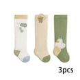 thumbnail image 2 of LYMAYTER 3 Pair ‌Baby Girls Boys Animal Knee High Socks Warm Cotton for Toddlers Infants Winter Style 0-3Y, 2 of 8