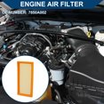 thumbnail image 2 of Unique Bargains Car Engine Air Filter No.7850A002 for Mitsubishi Mirage 1.2L 2017-2024 Long life Filter Element Air Cleaner 1 Pcs, 2 of 7