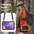 thumbnail image 6 of FJLBDE Case for Lenovo Tab M10 3rd Gen 10.1 inch 2022, Rugged Shockproof Tablet Cases Cover with Kickstand Shoulder Strap, Orange, 6 of 7