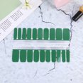 thumbnail image 3 of 1 hoja / 20 piezas de color sólido pegatina para decoración de uñas calcomanía de uñas encantadora decoración DIY accesorio de manicura para mujeres y niñas (verde), 3 of 6