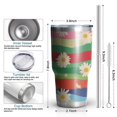 thumbnail image 6 of 30oz Pioneer Flower Tumblers Stainless Steel Tumbler with Lid and Straw,Vacuum Insulated Double Wall Travel Tumbler Cups Mug with Cleaning Brush for Coffee,Tea, 6 of 7