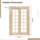 thumbnail image 4 of Puerta de madera para casa de muñecas, puerta doble en miniatura a escala 1:12 para renovación de casa de muñecas, madera de abedul, perfecta para juegos de simulación, 7,7 x 5,3 x 0,5 pulgadas, 4 of 5