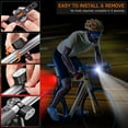 thumbnail image 5 of Juego de luces LED para bicicleta, potente kit de iluminación, resistente al agua IPX5, recargable por USB, delanteras y traseras, para carretera, para hombres, mujeres y niños, 4/6 modos., 5 of 5
