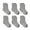 Gray, variant on GYRATEDREAM 6 Pairs Unisex Toddler Baby Non-Slip Ankle Socks Boys Girls Solid Anti-Skid Grips Socks Kids Sticky Slipper Cotton Crew Socks for 0-7 Years